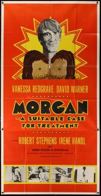 3m154 MORGAN English 3sh '66 Vanessa Redgrave, David Warner, English black comedy, wacky art!