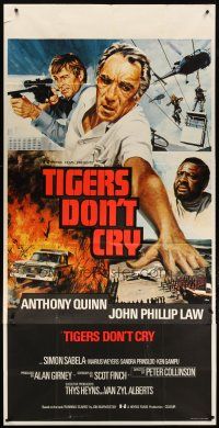3m157 TARGET OF AN ASSASSIN English 3sh '78 cool artwork of Anthony Quinn, Tigers Don't Cry!