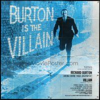3m138 VILLAIN English 6sh '71 best image of Richard Burton running in alley!