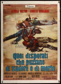 3m854 BULLET FOR SANDOVAL Italian 1p '69 Los Desesperados, spaghetti western art by Ciriello!