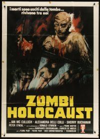 3m872 DOCTOR BUTCHER M.D. Italian 1p '81 Marino Girolami's Zombi Holocaust, cool horror art!