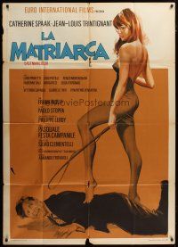 3m922 LIBERTINE Italian 1p '68 Metzger, full-length art of sexy Catherine Spaak by Nistri!