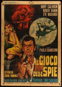 3m944 OUR MEN IN BAGHDAD Italian 1p '66 Paolo Bianchini's Il gioco delle spie, spy Rory Calhoun!