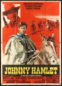 3m768 JOHNNY HAMLET Italian 2p '68 Gilbert Roland in William Shakespeare spaghetti western!