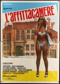 3m776 L'AFFITTACAMERE Italian 2p '76 full-length sexy Gloria Guide wearing nearly nothing!