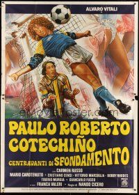 3m793 PAULO ROBERTO COTECHINO CENTRAVANTI DI SFONDAMENTO Italian 2p '83 cool Sciotti soccer art!