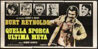 3m715 LONGEST YARD Italian 3p '75 Robert Aldrich prison football comedy, art of Burt Reynolds!