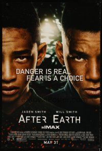 3p022 AFTER EARTH advance DS 1sh '13 image of Will Smith & son Jaden Smith!