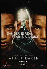 3p023 AFTER EARTH teaser DS 1sh '13 image of Will Smith & son Jaden Smith!