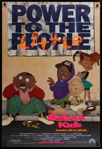 3p092 BEBE'S KIDS advance 1sh '92 Robin Harris' cartoon, power to the little people!
