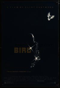 3p099 BIRD 1sh '88 directed by Clint Eastwood, biography of jazz legend Charlie Parker!