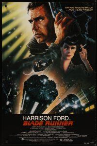 3p101 BLADE RUNNER 1sh '82 Ridley Scott sci-fi classic, art of Harrison Ford by Alvin!