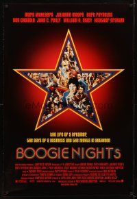3p110 BOOGIE NIGHTS DS 1sh '97 Burt Reynolds, John C. Reilly, Mark Wahlberg as Dirk Diggler!