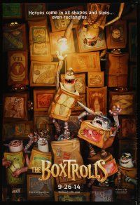 3p115 BOXTROLLS advance DS 1sh '14 heroes come in all shapes and sizes... even rectangles!