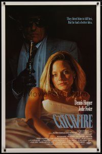 3p136 CATCHFIRE 1sh '90 Dennis Hopper, Jodie Foster, they hired him to kill her!