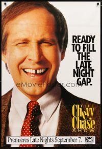 3p143 CHEVY CHASE SHOW TV 1sh '93 wacky image, ready to fill the late night gap!