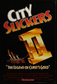 3p148 CITY SLICKERS 2 advance 1sh '94 art of Billy Crystal, Jon Lovitz, Jack Palance!