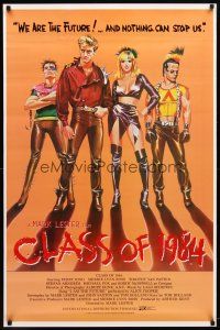 3p149 CLASS OF 1984 int'l 1sh '82 art of bad punk teens, we are the future & nothing can stop us!