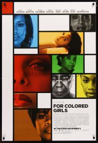 3p256 FOR COLORED GIRLS advance DS 1sh '10 Janet Jackson, Thandie Newton, cool design!