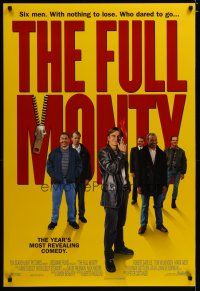 3p274 FULL MONTY style B int'l DS 1sh '97 Peter Cattaneo, Robert Carlyle, male strippers!