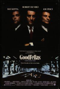3p312 GOODFELLAS DS 1sh '90 Robert De Niro, Joe Pesci, Ray Liotta, Martin Scorsese classic!