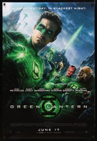 3p320 GREEN LANTERN advance DS 1sh '11 Blake Lively, Ryan Reynolds in the title role!