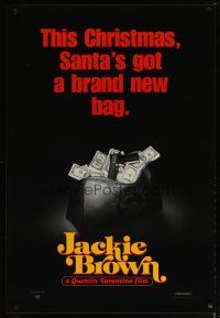 3p453 JACKIE BROWN teaser 1sh '97 Quentin Tarantino, Santa's got a brand new bag!