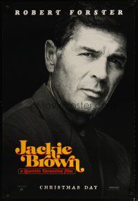 3p448 JACKIE BROWN teaser 1sh '97 Quentin Tarantino, close-up of Robert Forster!