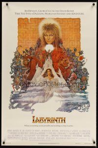 3p484 LABYRINTH 1sh '86 Jim Henson, art of David Bowie & Jennifer Connelly by Ted CoConis!