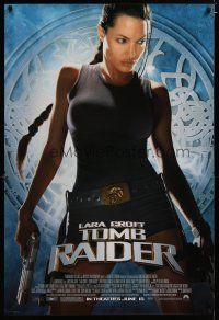 3p485 LARA CROFT TOMB RAIDER advance 1sh '01 sexy Angelina Jolie, from popular video game!