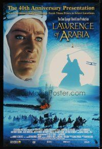 3p492 LAWRENCE OF ARABIA DS 1sh R02 David Lean classic starring Peter O'Toole!