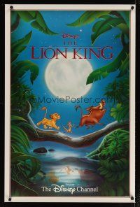 3p509 LION KING tv poster R1996 classic Disney cartoon set in Africa, Timon & Pumbaa!