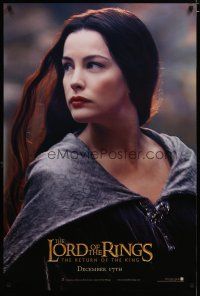 3p520 LORD OF THE RINGS: THE RETURN OF THE KING Arwen style teaser DS 1sh '03 sexy Liv Tyler as Arwen!