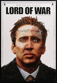 3p521 LORD OF WAR advance 1sh '05 wild bullet mosaic of arms dealer Nicolas Cage!