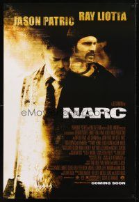 3p562 NARC advance DS 1sh '02 narcotics drug police officers Jason Patric & Ray Liotta!
