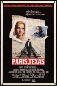 3p598 PARIS, TEXAS 1sh '84 Wim Wenders, image of Nastassja Kinski, Harry Dean Stanton!