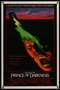 3p620 PRINCE OF DARKNESS 1sh '87 John Carpenter, it is evil and it is real, cool horror image!