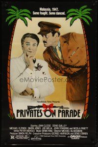 3p622 PRIVATES ON PARADE 1sh '83 John Cleese, Denis Quilley, Patrick Pearson, English comedy!