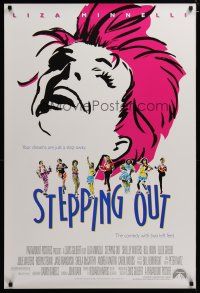 3p749 STEPPING OUT 1sh '91 directed by Lewis Gilbert, wonderful art of Liza Minnelli!