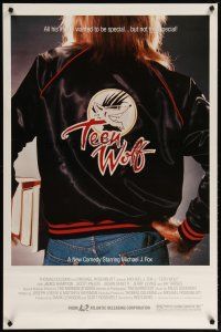 3p763 TEEN WOLF 1sh '85 teenage werewolf Michael J. Fox, different image!