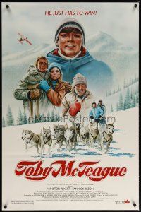 3p781 TOBY MCTEAGUE 1sh '88 Winston Rekert, art of Canadian sled dog adventure!