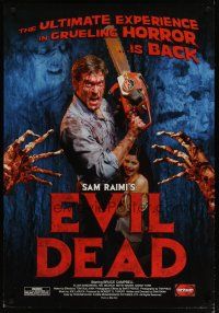 3r076 EVIL DEAD 1sh R09 Raimi's cult classic, best image of Bruce Campbell w/chainsaw & sexy girl!