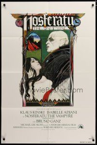 3r379 NOSFERATU THE VAMPYRE 1sh '79 Werner Herzog, Palladini art of vampire Klaus Kinski!