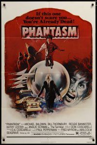 3r389 PHANTASM 1sh '79 if this one doesn't scare you, you're already dead, cool art by Joe Smith!