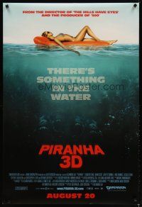 3r106 PIRANHA 3D advance DS 1sh '10 there's something in the water under the sexy sunbathing girl!