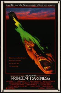 3r110 PRINCE OF DARKNESS 1sh '87 John Carpenter, it is evil and it is real, cool horror image!