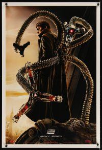 3r125 SPIDER-MAN 2 teaser 1sh '03 Sam Raimi directed, best image of Alfred Molina as Doc Ock!