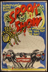 3s003 SPOOK SHOW 40x60 '50s it will scare the living yell out of you, cool artwork!