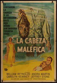 3s023 THING THAT COULDN'T DIE Argentinean '58 Giorgio art of monster holding its own severed head!