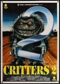 3s035 CRITTERS 2 Italian 1p '90 Soyka art, The Main Course, get ready for seconds, they're back!